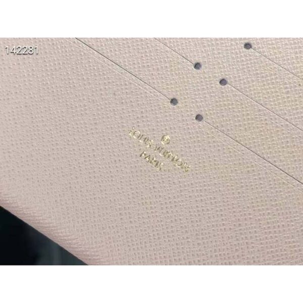 Louis Vuitton LV Women Félicie Pochette Damier Ebene Coated Canvas Pink Monogram Flowers (6)