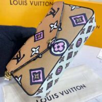 Louis Vuitton LV Women Félicie Strap Go Pochette Arizona Beige Crème Monogram Coated Canvas