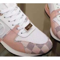 Louis Vuitton LV Women LV Run Away Sneaker White Damier Azur Canvas