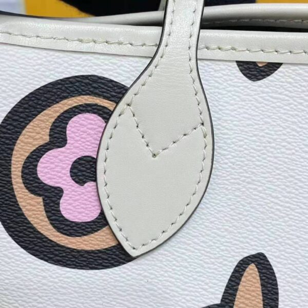 Louis Vuitton LV Women Neverfull MM Tote Cream Monogram Coated Canvas (8)