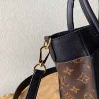 Louis Vuitton LV Women On My Side PM Tote Bag Black Monogram Coated Canvas Calf Leather