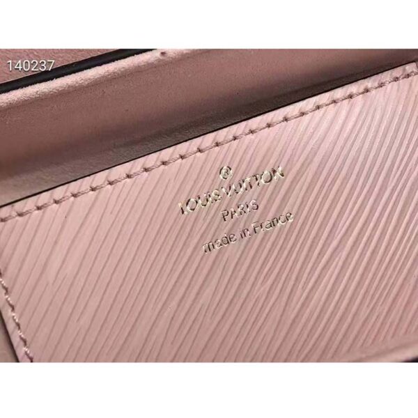 Louis Vuitton LV Women Twist MM Handbag Pink Epi Smooth Grained Leather (11)