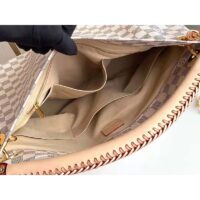 Louis Vuitton Unisex Artsy MM Damier Azur Coated Canvas Natural Cowhide Leather