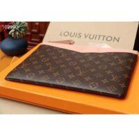 Louis Vuitton Unisex Daily Pouch Brown Monogram Coated Canvas and Cowhide Leather