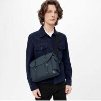 Louis Vuitton LV Unisex Christopher Messenger Navy Blue Taurillon Cowhide Leather