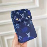 Louis Vuitton LV Unisex Phone Pouch Ink Watercolor Cowhide Leather