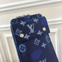 Louis Vuitton LV Unisex Phone Pouch Ink Watercolor Cowhide Leather