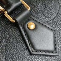 Louis Vuitton LV Unisex Speedy Bandoulière 20 Black Embossed Grained Cowhide Leather