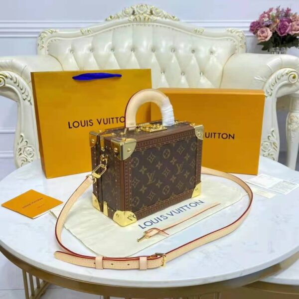 Louis Vuitton LV Unisex Valisette Trésor Monogram Coated Canvas (11)