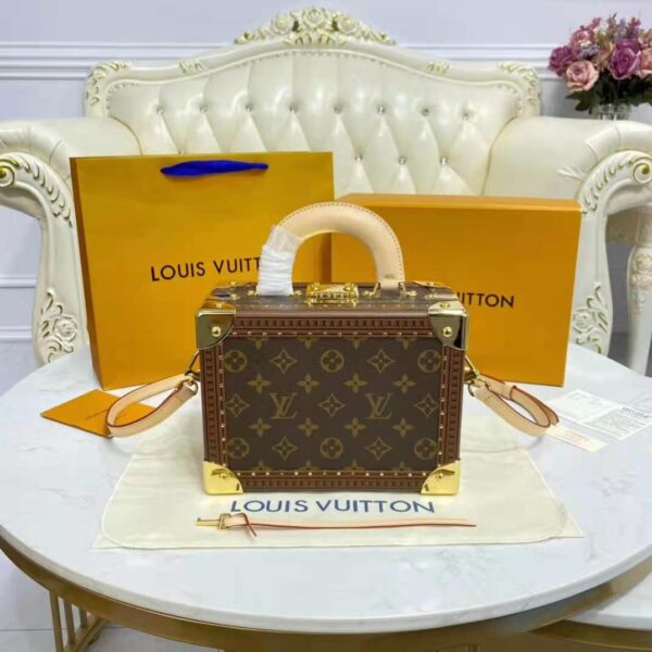 Louis Vuitton LV Unisex Valisette Trésor Monogram Coated Canvas (12)