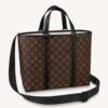 Louis Vuitton LV Unisex WeekEnd Tote PM Monogram Macassar Coated Canvas Cowhide Leather