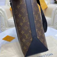 Louis Vuitton LV Unisex WeekEnd Tote PM Monogram Macassar Coated Canvas Cowhide Leather