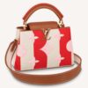 Louis Vuitton LV Women Capucines BB Handbag Red Smooth Calfskin and Embroidered Canvas