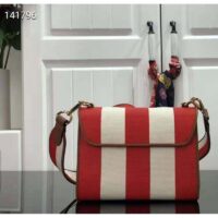 Louis Vuitton LV Women Capucines BB Handbag Red Smooth Calfskin and Embroidered Canvas