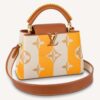 Louis Vuitton LV Women Capucines BB Handbag Yellow Smooth Calfskin and Embroidered Canvas