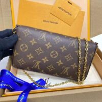 Louis Vuitton LV Women Félicie Pochette Fuchsia Pink Monogram Coated Canvas