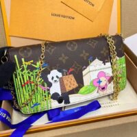 Louis Vuitton LV Women Félicie Pochette Myosotis Blue Monogram Coated Canvas