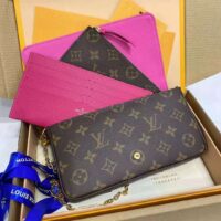 Louis Vuitton LV Women Félicie Pochette Myosotis Blue Monogram Coated Canvas