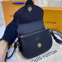 Louis Vuitton LV Women LV Pont 9 Soft MM Noir Crème Grained Calfskin Smooth Cowhide