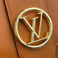 Louis Vuitton LV Women LV Pont 9 Soft MM Sienne Dorée Mocaccino Grained Calfskin Smooth Cowhide