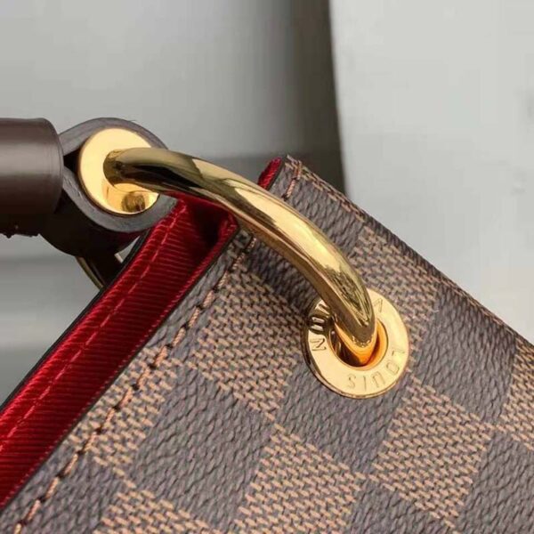 Louis Vuitton Women Graceful PM Hobo Brown Damier Ebene Coated Canvas (6)