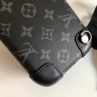 Louis Vuitton LV Unisex Horizon Clutch Monogram Eclipse Coated Canvas Textile Black Cowhide