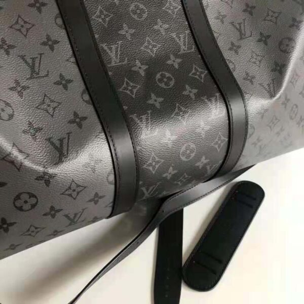 Louis Vuitton LV Unisex Keepall Bandoulière 50 Monogram Eclipse Reverse Coated Canvas (10)