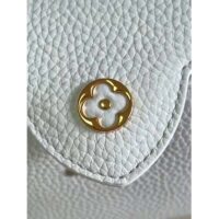 Louis Vuitton LV Women Capucines Mini Handbag White Taurillon Leather