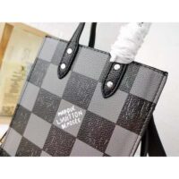 Louis Vuitton LV Women Sac Plat XS Bag Graphite Cowhide Leather