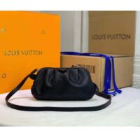 Louis Vuitton LV Women Scala Mini Pouch Black Mahina Perforated Calf Leather