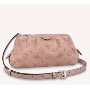 Louis Vuitton LV Women Scala Mini pouch Magnolia Pink Mahina Perforated Calf Leather