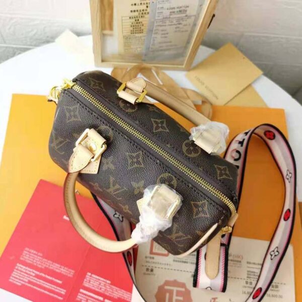 Louis Vuitton LV Women Speedy Bandoulière 20 Handbag Black Monogram Coated Canvas (3)