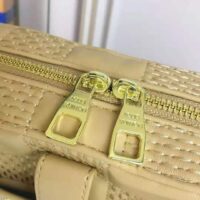 Louis Vuitton LV Women Troca MM Handbag Cashmere Beige Damier Quilt Lambskin Calfskin