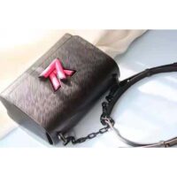 Louis Vuitton LV Women Twist Mini Handbag Iridescent Black Taurillon leather