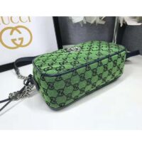 Gucci Women GG Marmont Multicolor Small Shoudler Bag Green Double G (1)