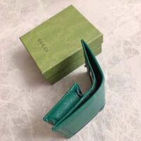 Gucci Women Gucci Diana Card Case Wallet Double GG Green Leather (1)