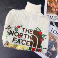 Gucci Women The North Face x Gucci Sweater Ivory Soft Wool (1)