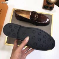 Louis Vuitton LV Men Saint Germain Loafer Ebene Glazed Calf Monogram Canvas