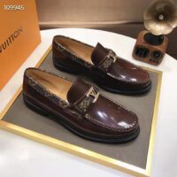 Louis Vuitton LV Men Saint Germain Loafer Ebene Glazed Calf Monogram Canvas