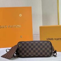 Louis Vuitton LV Unisex Neverfull PM Tote Brown Damier Ebene Coated Canvas (1)