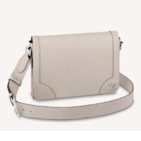 Louis Vuitton LV Unisex New Flap Messenger Beige Taiga Cowhide Leather