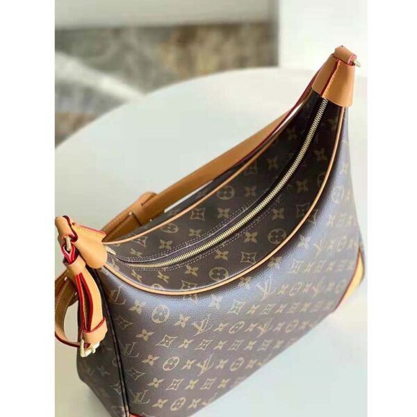 Louis Vuitton LV Women Boulogne Handbag Beige Brown Monogram Coated Canvas (4)