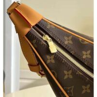 Louis Vuitton LV Women Boulogne Handbag Beige Brown Monogram Coated Canvas