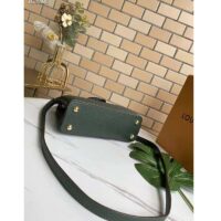 Louis Vuitton LV Women Capucines Mini Handbag Green Taurillon Leather Python Skin