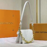 Louis Vuitton LV Women Coussin PM Cream Monogram-Embossed Puffy Lambskin Calfskin (6)