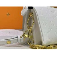 Louis Vuitton LV Women Coussin PM Cream Monogram-Embossed Puffy Lambskin Calfskin (6)