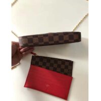 Louis Vuitton LV Women Félicie Pochette Brown Damier Ebene Coated Canvas