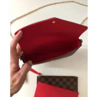 Louis Vuitton LV Women Félicie Pochette Brown Damier Ebene Coated Canvas