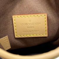 Louis Vuitton LV Women Fold Me Pouch Brown Monogram Canvas Cowhide Leather