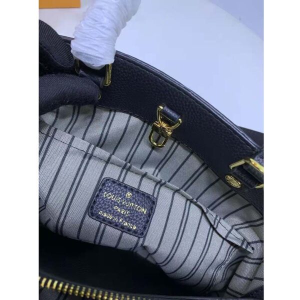 Louis Vuitton LV Women Montaigne MM Handbag Monogram Empreinte Black (1)